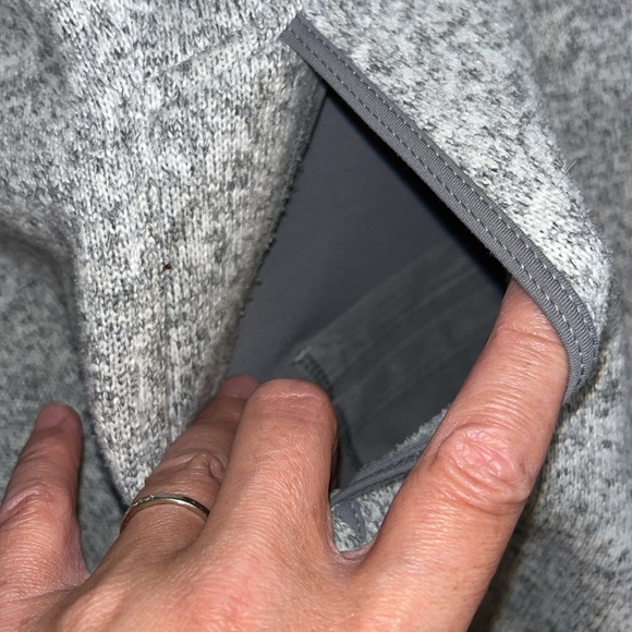 Lululemon half-zip scuba hoodie knit pullover, kangaroo pocket, light grey, 8 - Picture 7 of 7